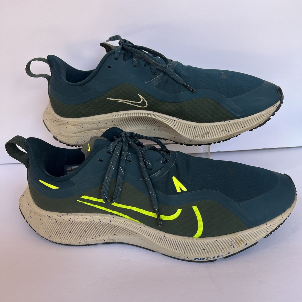 Nike Air Zoom Pegasus 37 Shield Shoes Mens US 12 Midnight Turquoise CQ7935-300